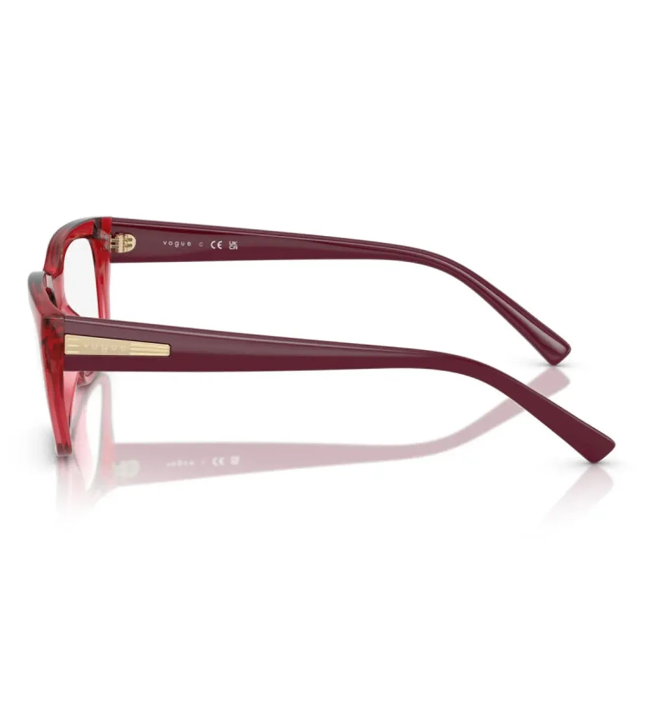 Vogue Women's Cherry Red Square Optical Frame