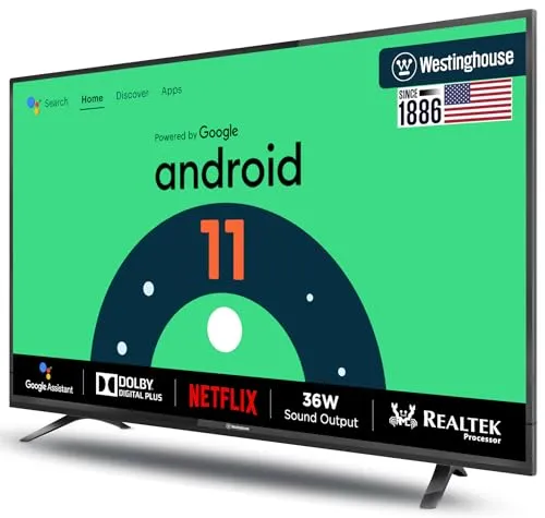 Westinghouse 100 cm (40 inches) W2 Series Full HD Certified Android LED TV WH40FX51 (Black)