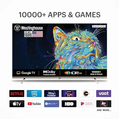 Westinghouse 126 cm (50 inches) Quantum Series 4K Ultra HD LED Google TV WH50GTX30 (Black)