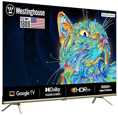 Westinghouse 139 cm (55 inches) Quantum Series Ultra HD LED Google TV WH55GTX40 (Black)