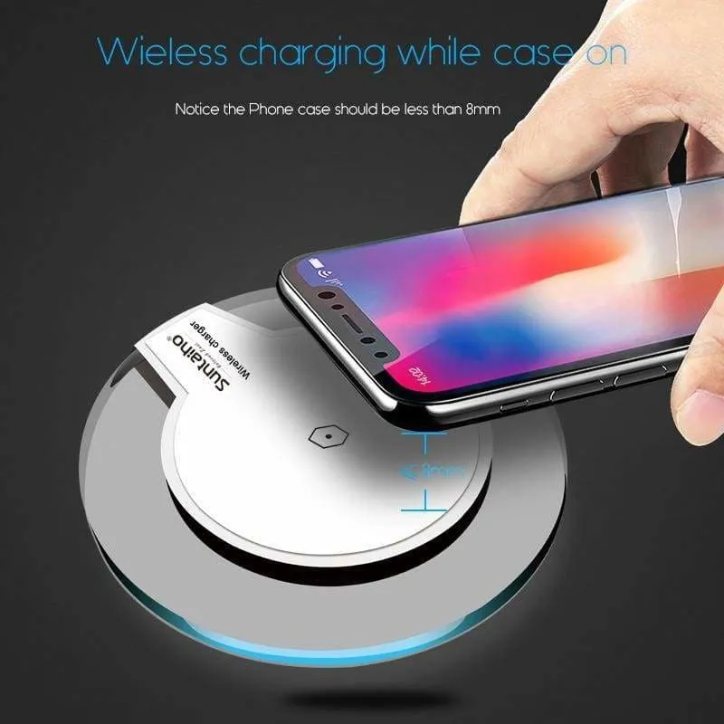 Wireless Charger For Samsung Galaxy & Iphone 8 / 8 Plus X