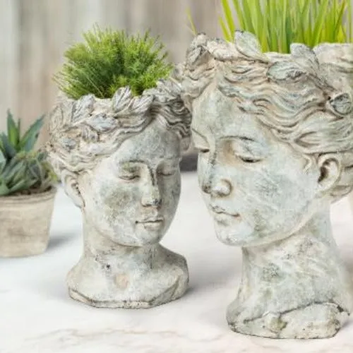 Woman Head Planter - Small