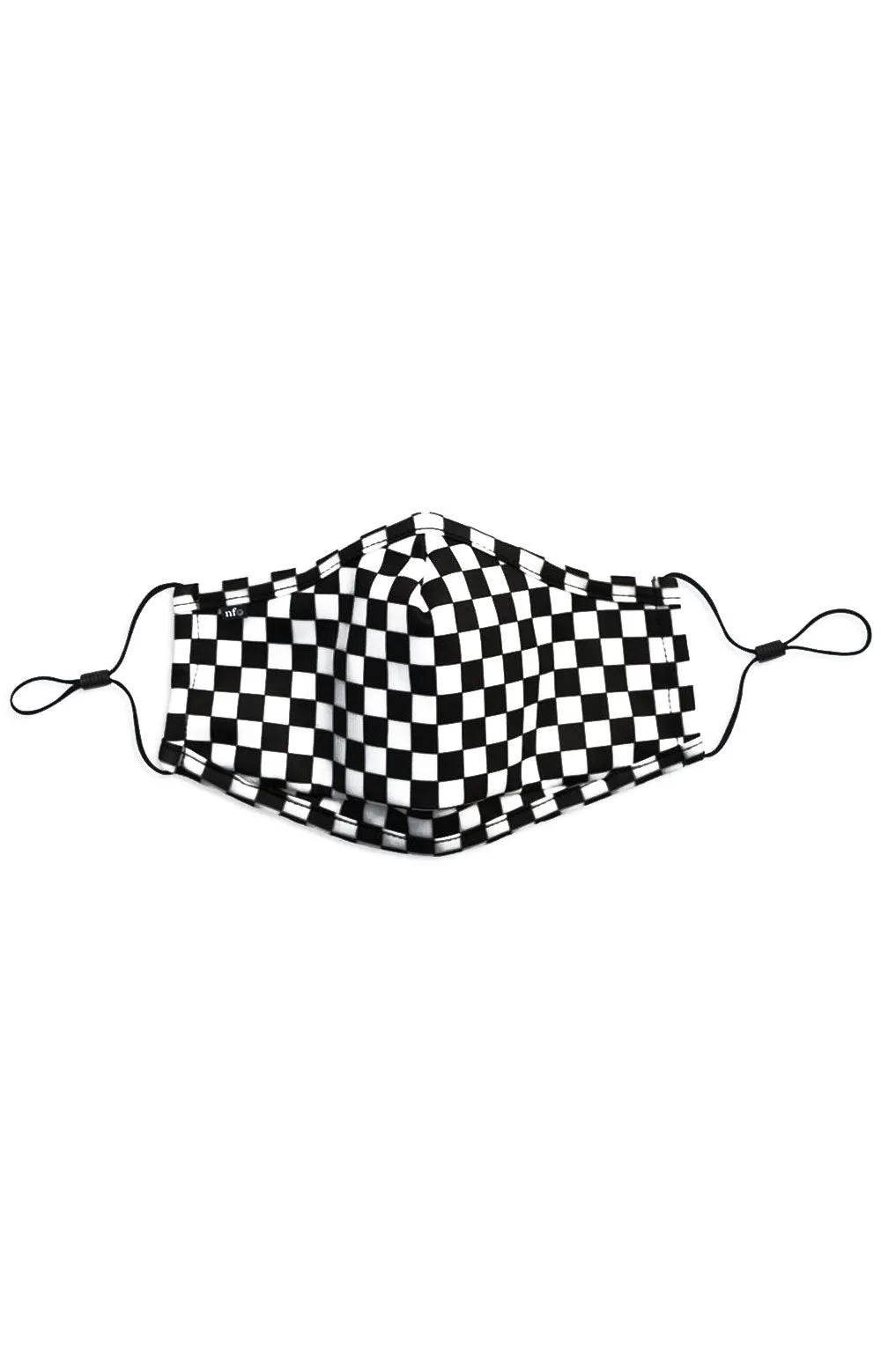 Youth Anti-Bacterial Cotton Face Mask - Classic Black Checkerboard