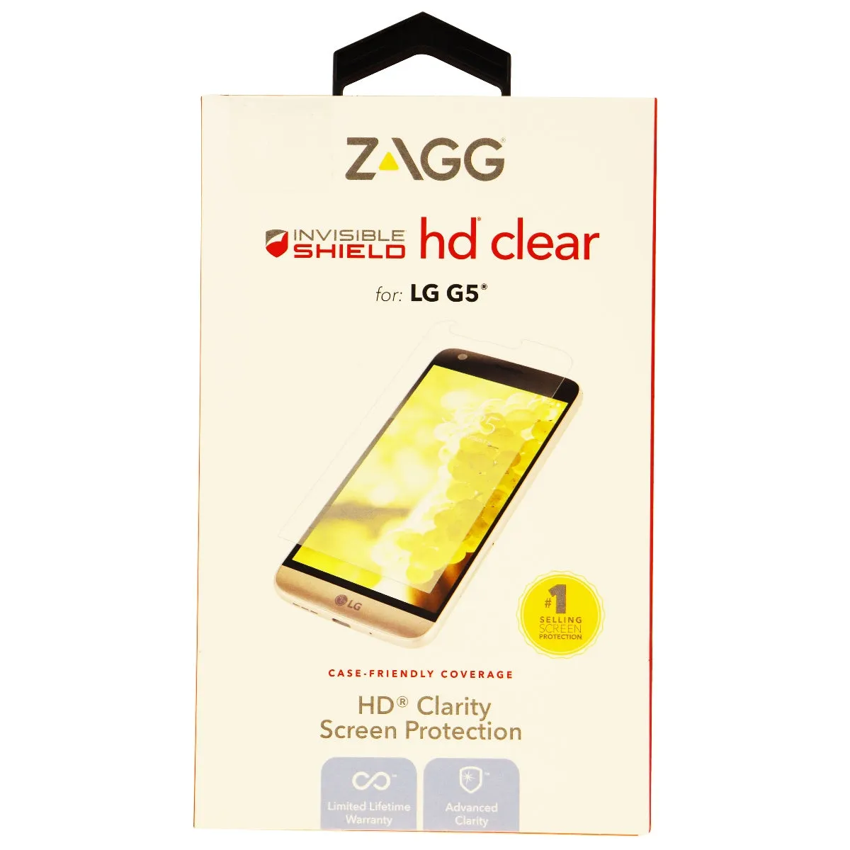 ZAGG InvisibleShield HD Clear Series Screen Protector for LG G5 - Clear