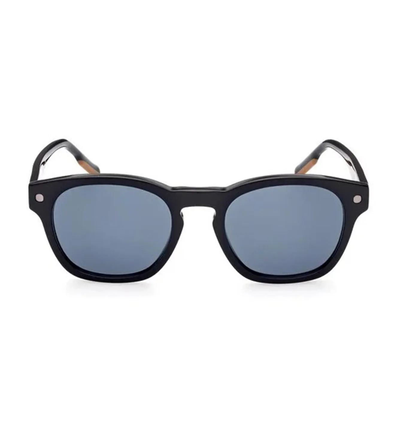 Zegna Men's Blue Round Sunglasses